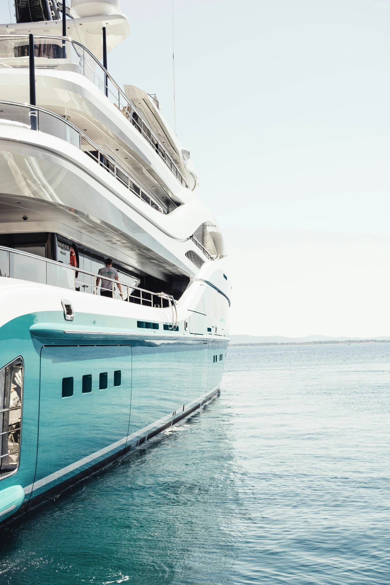A yacht manufacturer engagement, photographed alongside the inquiry form